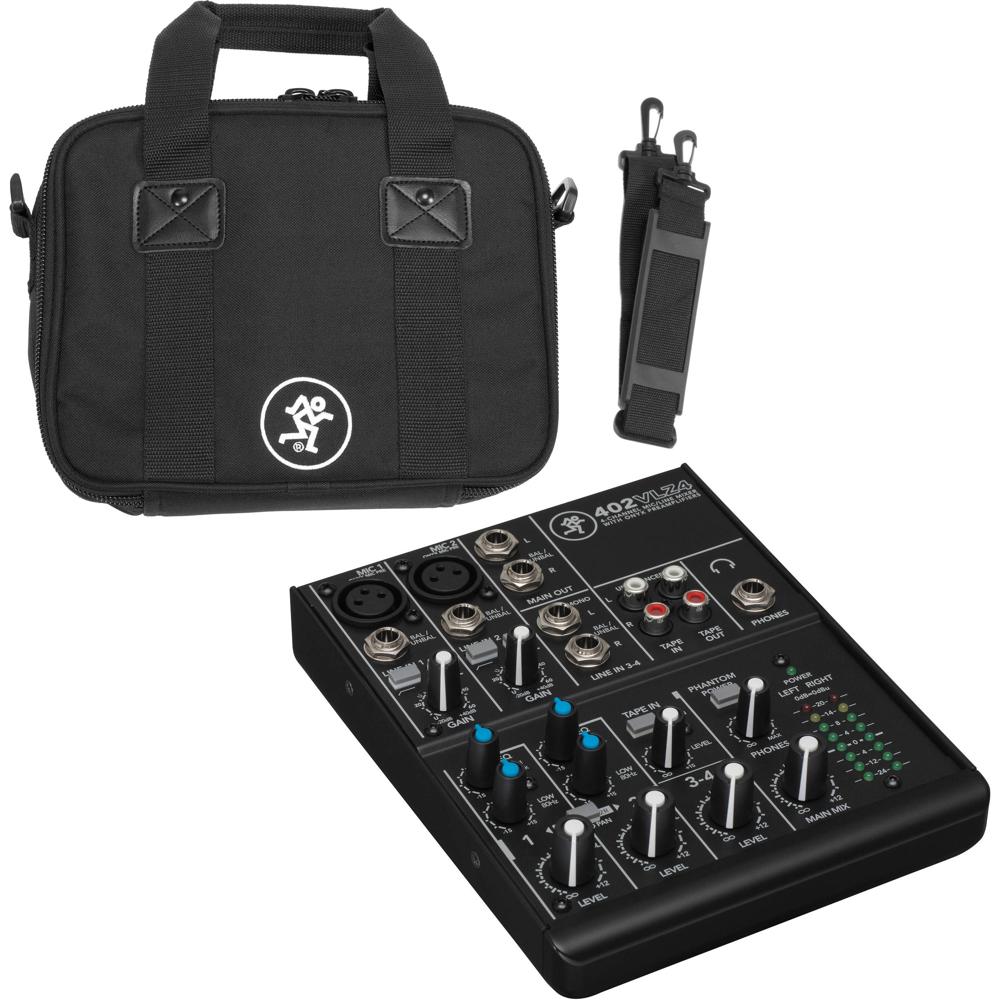 Mackie 402VLZ4 Mezclador Compacto con Bolsa - 4 Canales, 2 Preamplificadores Onyx, EQ de 2