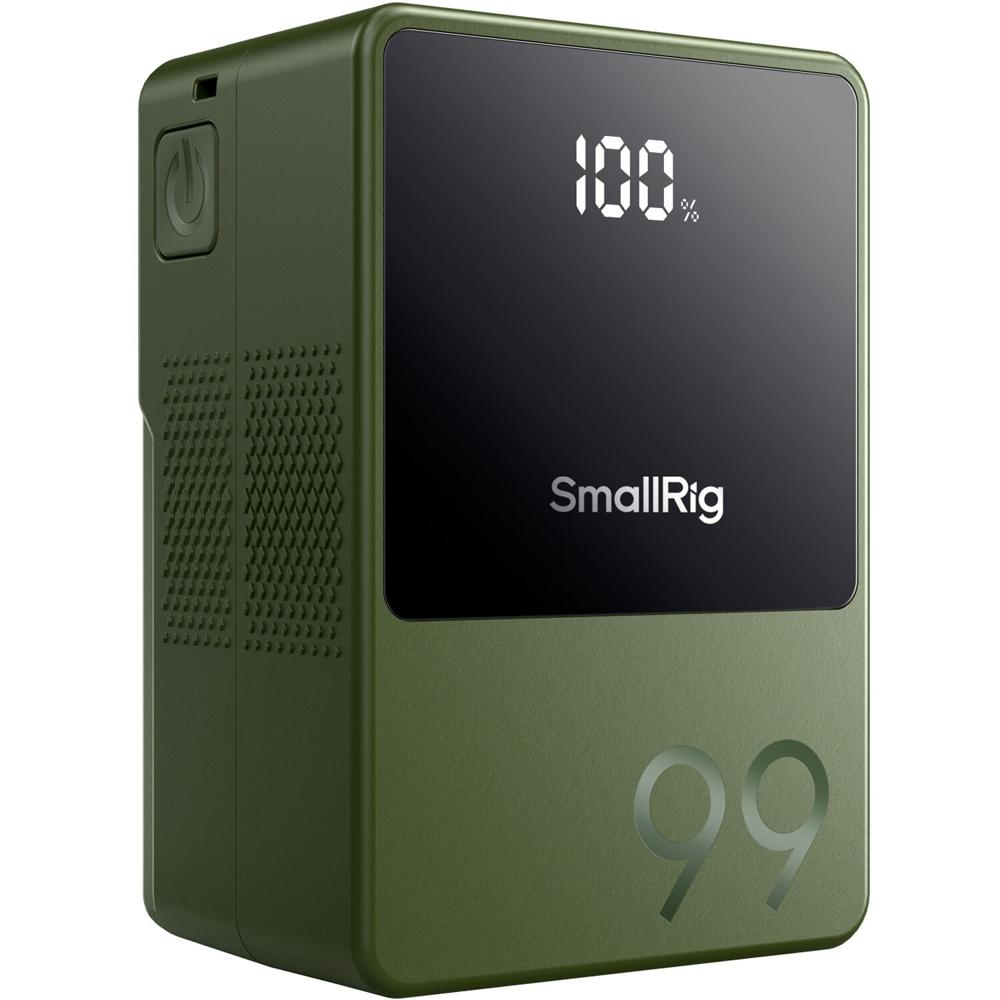 SmallRig VB99 Mini Batería V-Mount 99Wh - Soporta 14A, Salida D-Tap 14.8V, USB-C y USB-A