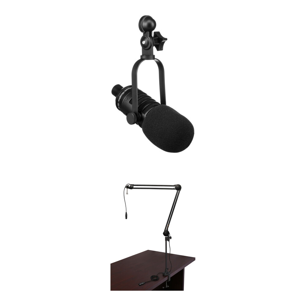 MXL BCD-1 Micrófono Dinámico para Broadcast con Soporte Articulado y Cable XLR