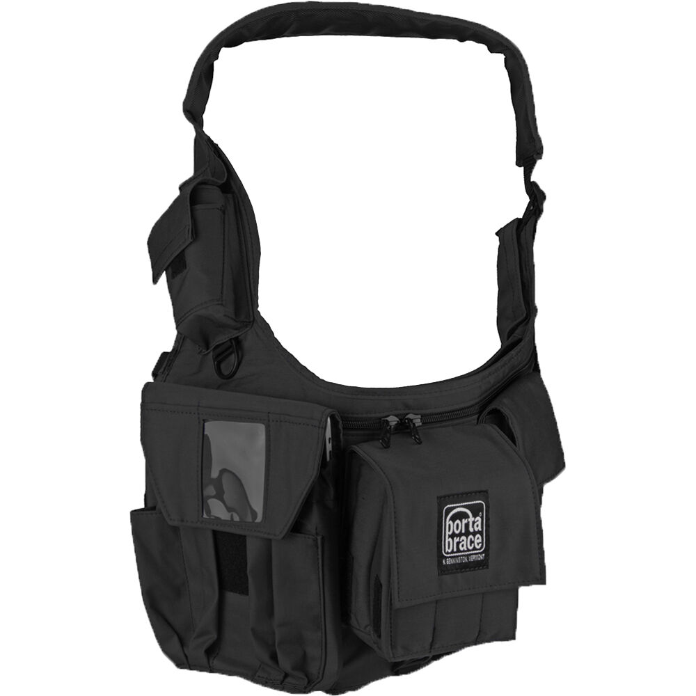 PortaBrace Side-Sling Pack para Cámara Sin Espejo - Negro, Correa Padded, Compartimento P