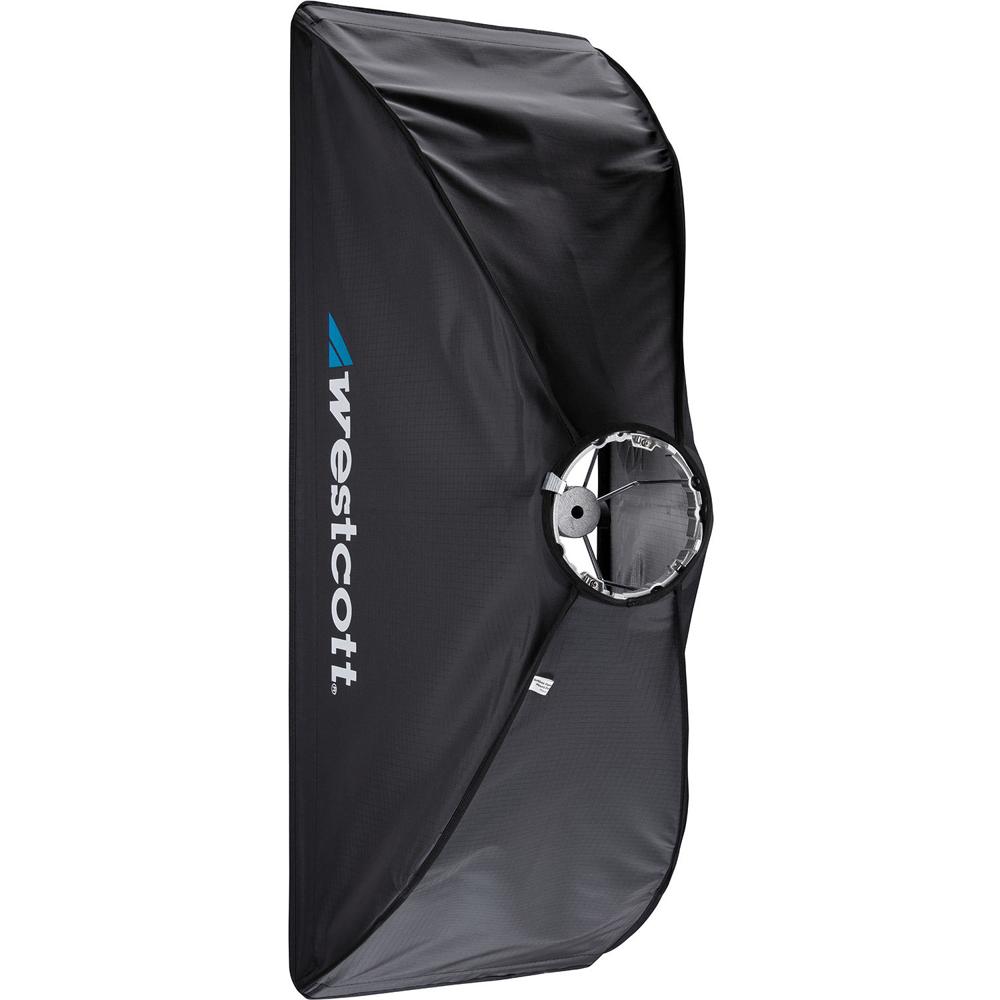Westcott Rapid Box Switch Strip Softbox 1 x 3' - Estructura Metálica, Tejido Resistente a