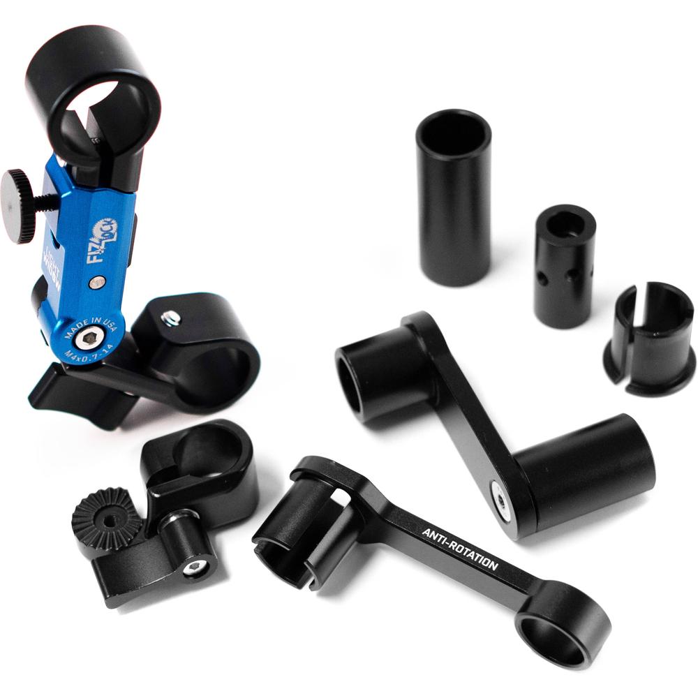 Light Widow FIZLock Sistema de Montaje Universal para Motores de Lente (Azul) - Brazo Arti