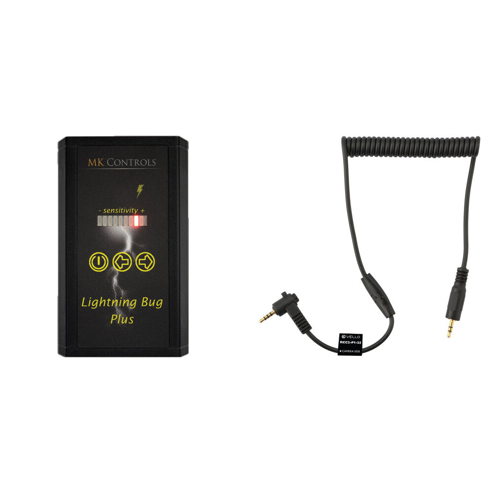 MK Controls Lightning Bug Plus Kit con Cable de Disparo Remoto Vello para Cámaras Panason