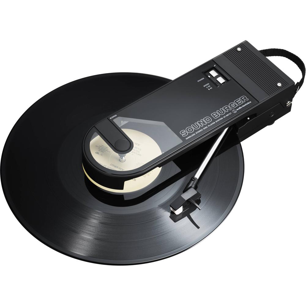 Audio-Technica Sound Burger Manual Two-Speed Tocadiscos Portátil Bluetooth - Diseño Clam