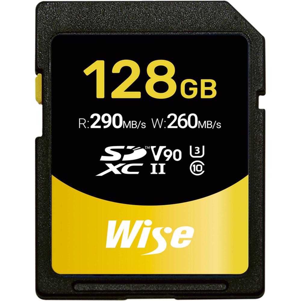 Wise Advanced Tarjeta de Memoria SD-N UHS-II SDXC 128GB - Velocidades de Lectura hasta 290