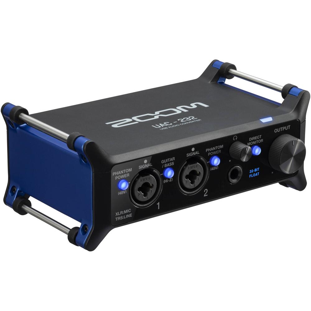 Zoom UAC-232 Interfaz de Audio USB-C 2x2 con Preamps de 32-Bit Float y 192 kHz