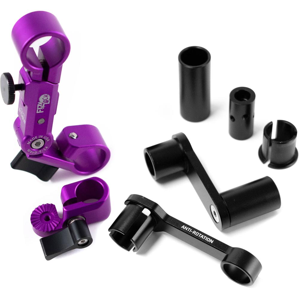 Light Widow FIZLock Sistema de Montaje Universal para Motor de Lente - Color Púrpura, Bra