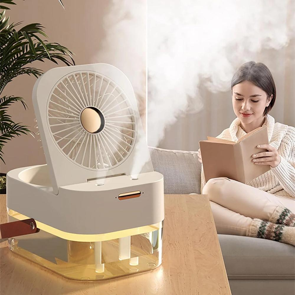 Ventilador Pulverizador de Escritorio con Humidificador Portátil