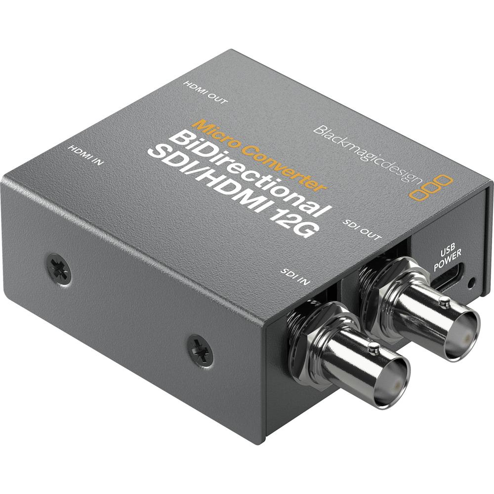 Blackmagic Design Micro Converter BiDirectional SDI/HDMI 12G - Conversor compacto con sopo