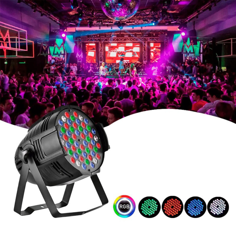 Luz LED de 54Leds 180Watts Protón RGBW DMX 8Canales