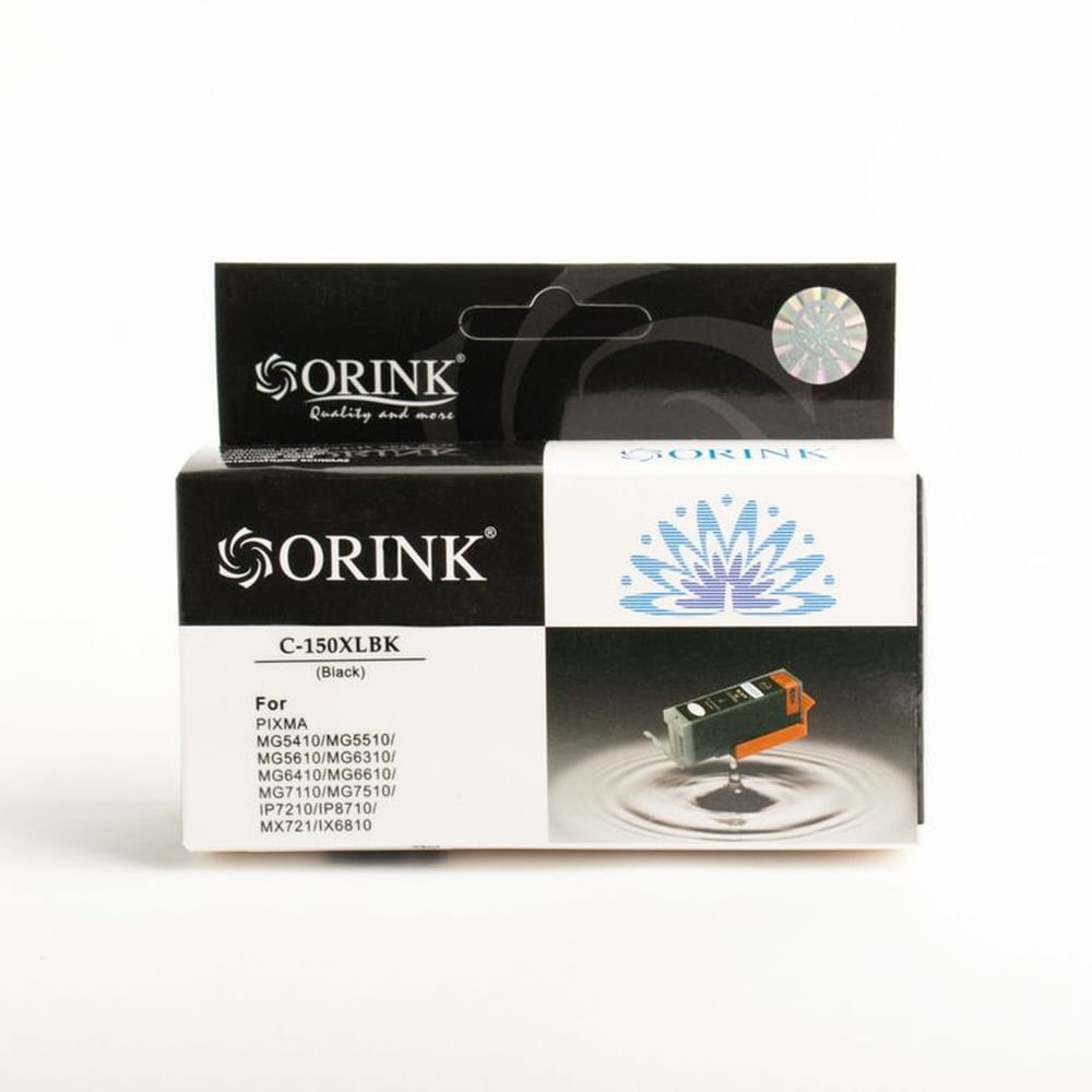 Cartucho de tinta Compatible Orink CCLI 150  Negro  Black 23 ml para Canon