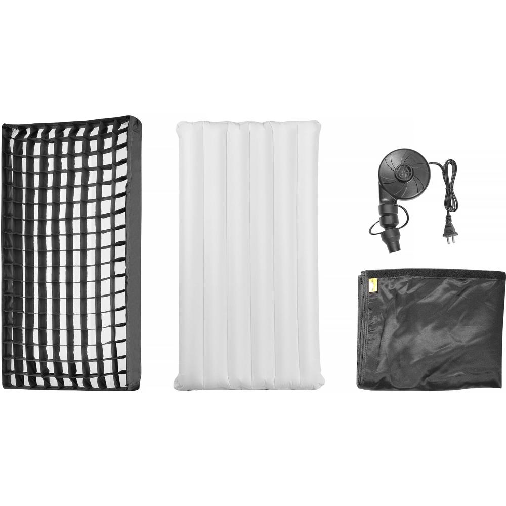 Godox Softbox Inflable para F400R RGB - Rectangular, Color Interior Blanco, Incluye Rejill