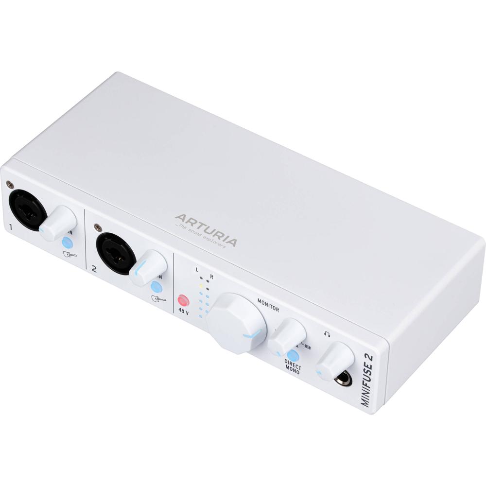 Arturia MiniFuse 2 Interfaz de Audio/MIDI USB Type-C 2x2 con Preamplificadores y Loopback