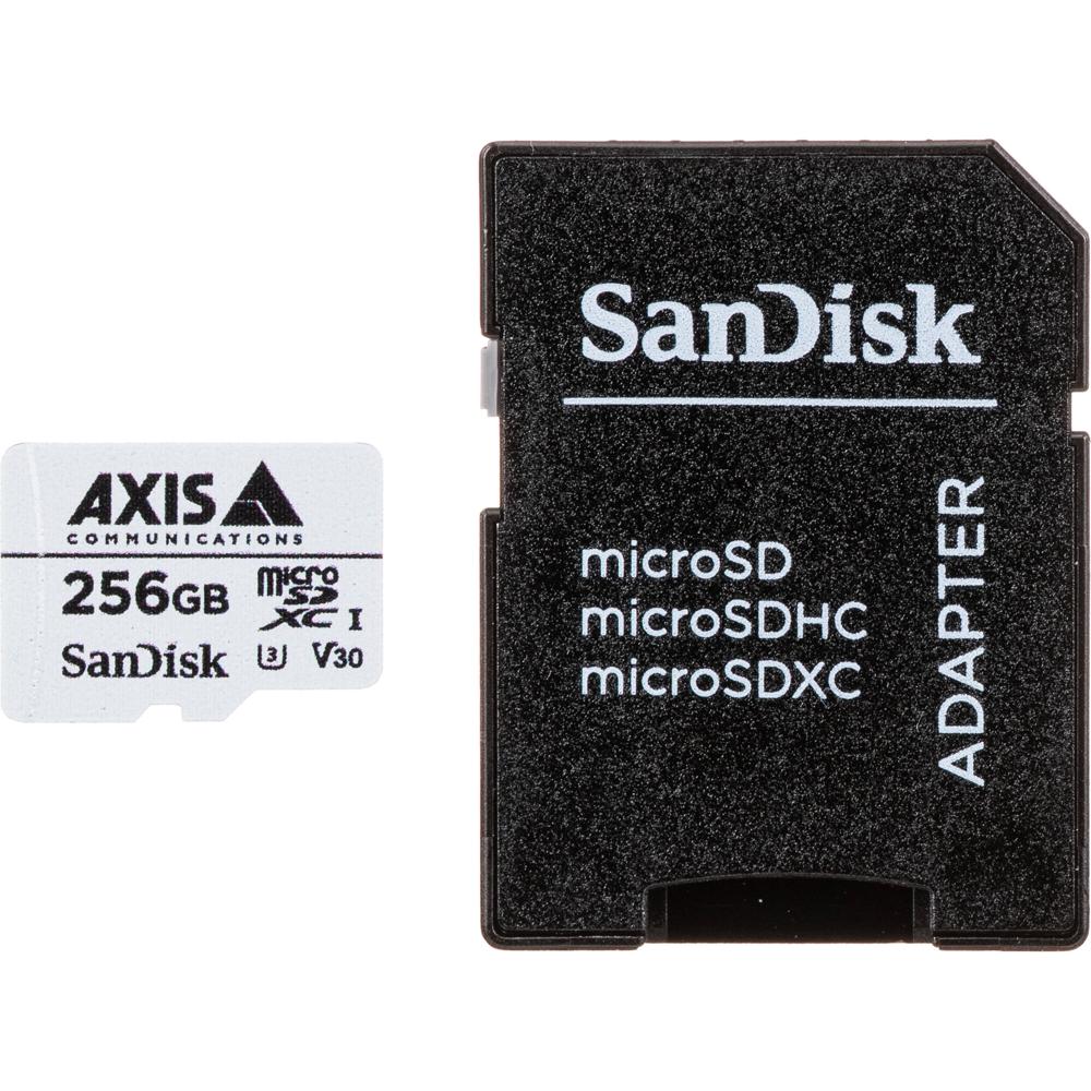 Axis Communications microSDXC 256GB UHS-I V30 para Vigilancia con Adaptador SD