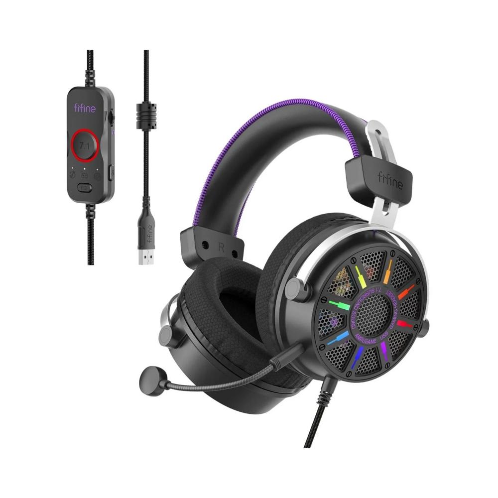 Audífonos Gamer Fifine H19 con Micrófono Negro