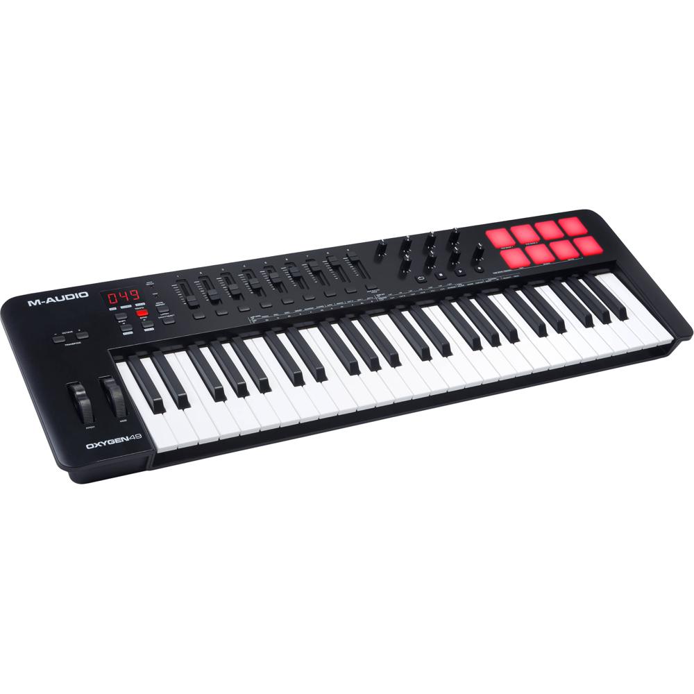 M-Audio Teclado MIDI USB Oxygen 49 MKV - 49 Teclas Sensibles a la Velocidad, Arpegiador, 8