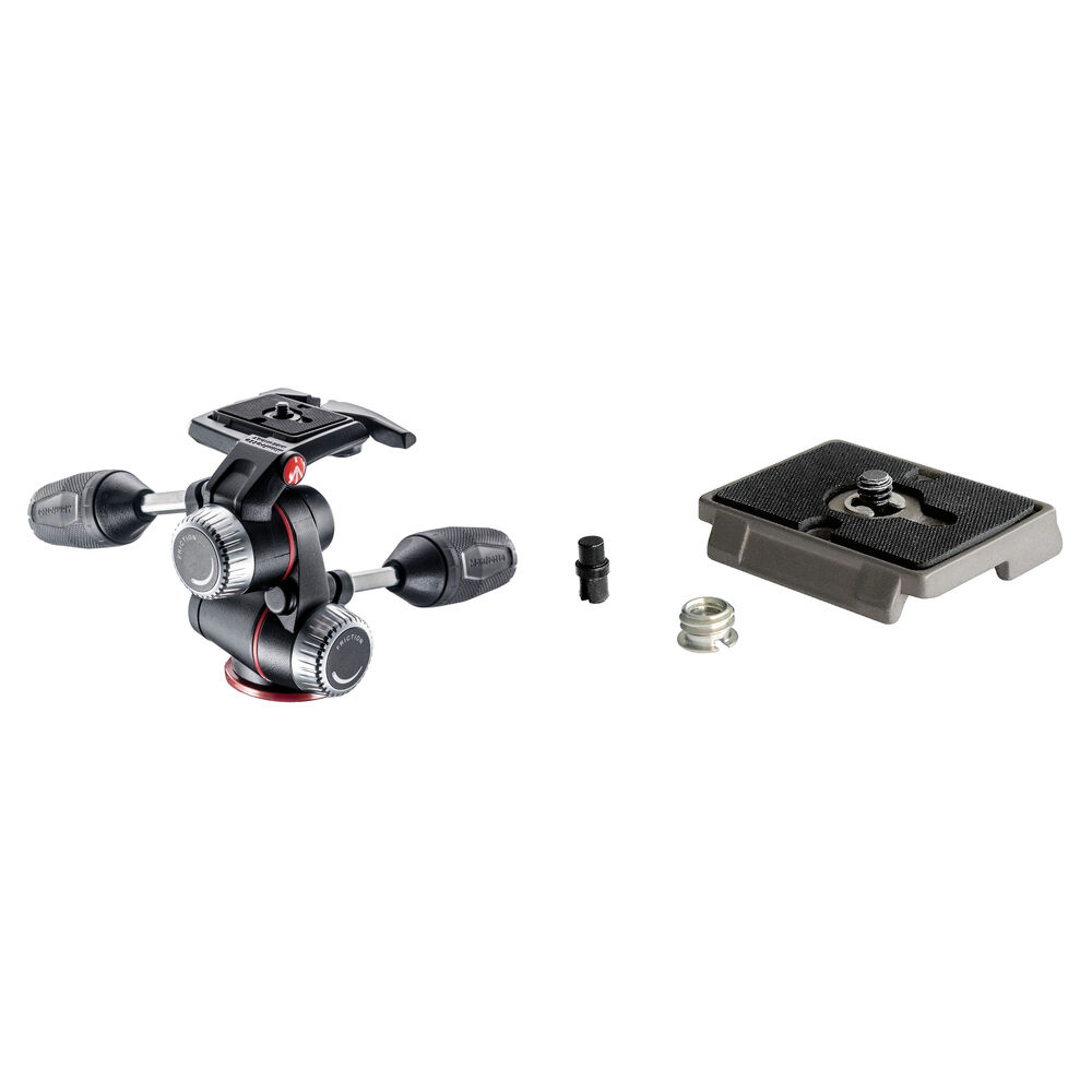 Manfrotto XPRO 3-Way Cabezal Panorámico con Placas de Liberación Rápida 200PL-14 y 200P