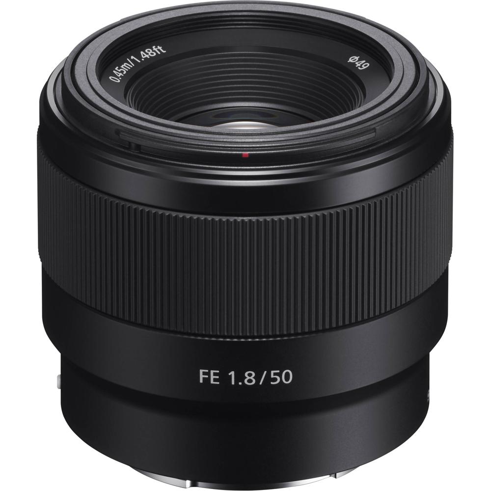 Sony Lente FE 50mm f/1.8 E-Mount para cámaras sin espejo de formato completo, apertura mÃ