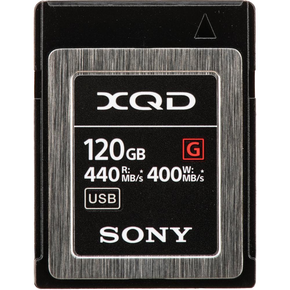 Sony Tarjeta de Memoria XQD G Series 120GB - 440 MB/s Lectura, 400 MB/s Escritura, Resiste