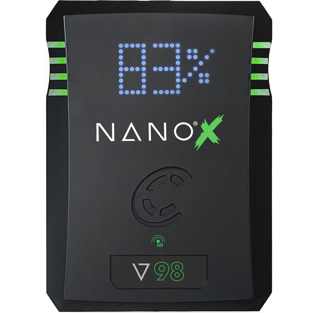 Core SWX NANO X V98 Batería Li-Ion 98Wh V-Mount con Display EmLED y Cuerpo NexCore