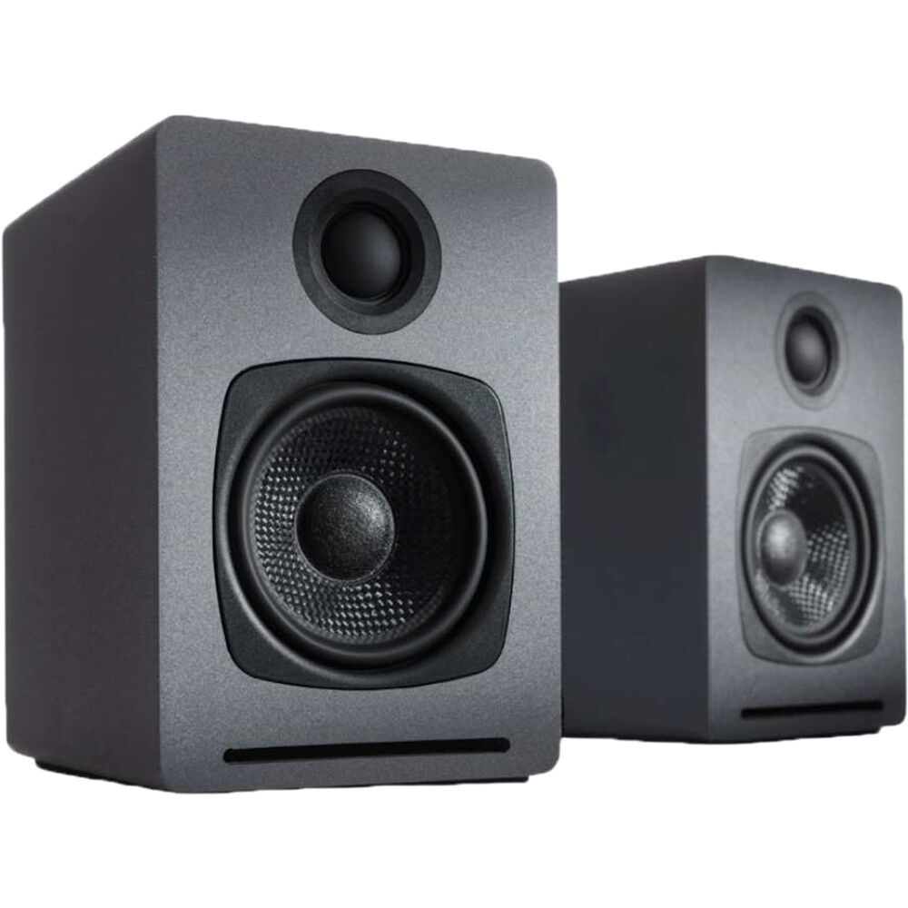 Audioengine A1 Sistema de Altavoces Bluetooth Gris - 30W RMS, Woofer de 2.75"" y Tweeter de