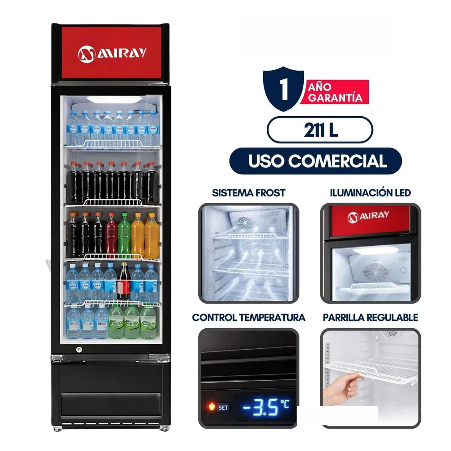 Conservadora Exhibidora CMVE-205M 211 Litros