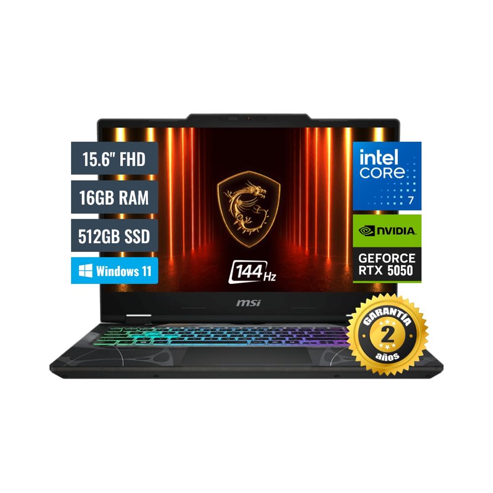 Laptop MSI Cyborg B2RWEKG Intel Core i7 240H 16GB RAM 512GB SSD 8GB RTX 5050 15.6 FHD 9S715Q342055