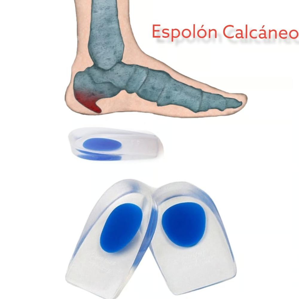 Taloneras de Gel Flexible para Espolón y Descanso de Pies 2 Unidades