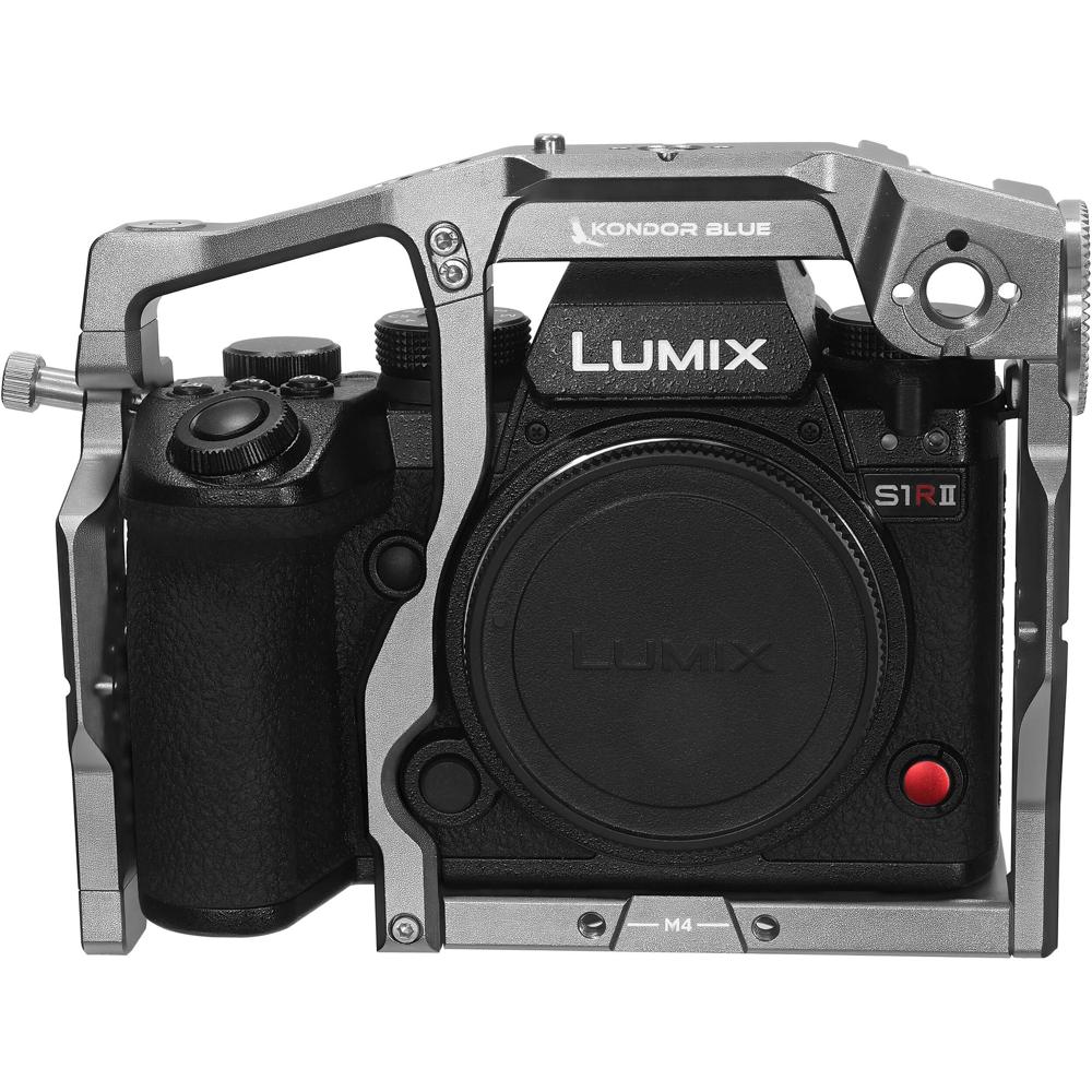 Kondor Blue Cage para Panasonic Lumix S1R II, S1 II & S1E II - Espacio Gris, con rieles NA