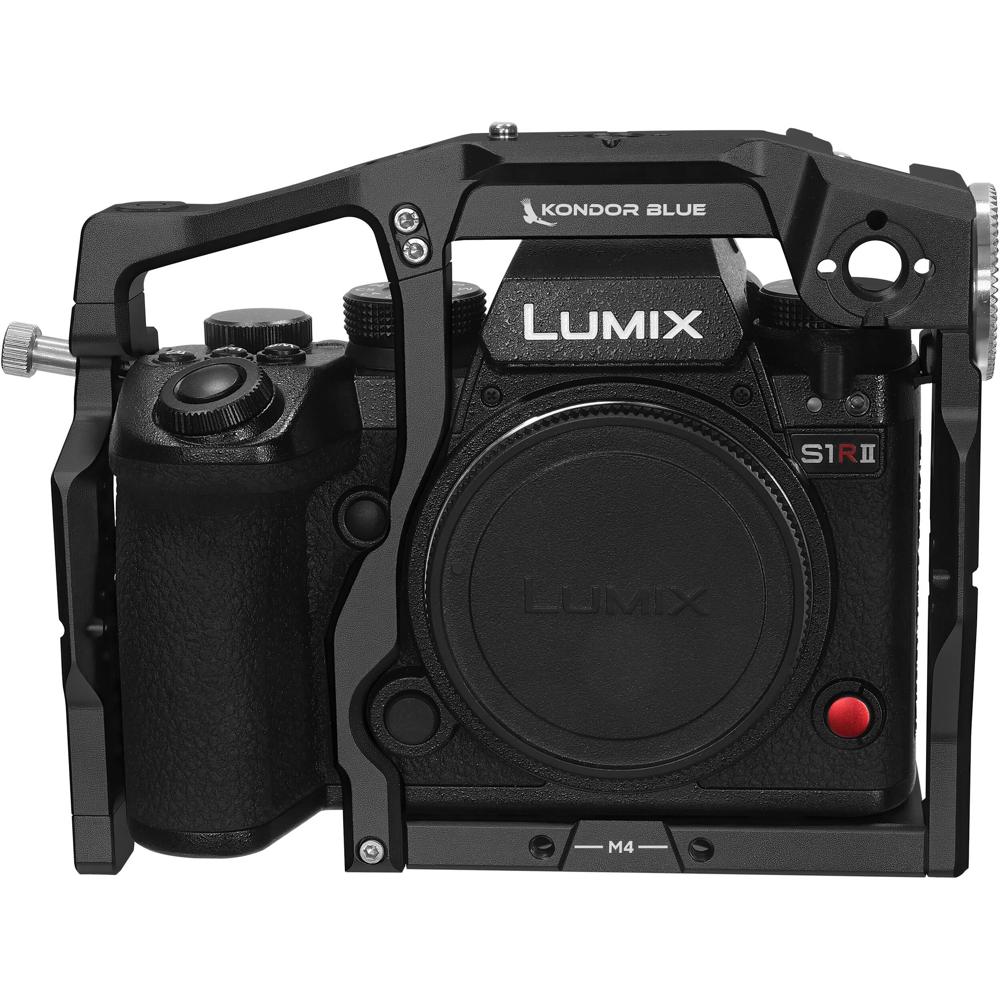 Kondor Blue Cage para Panasonic Lumix S1R II, S1 II & S1E II - Raven Black, con rieles NAT