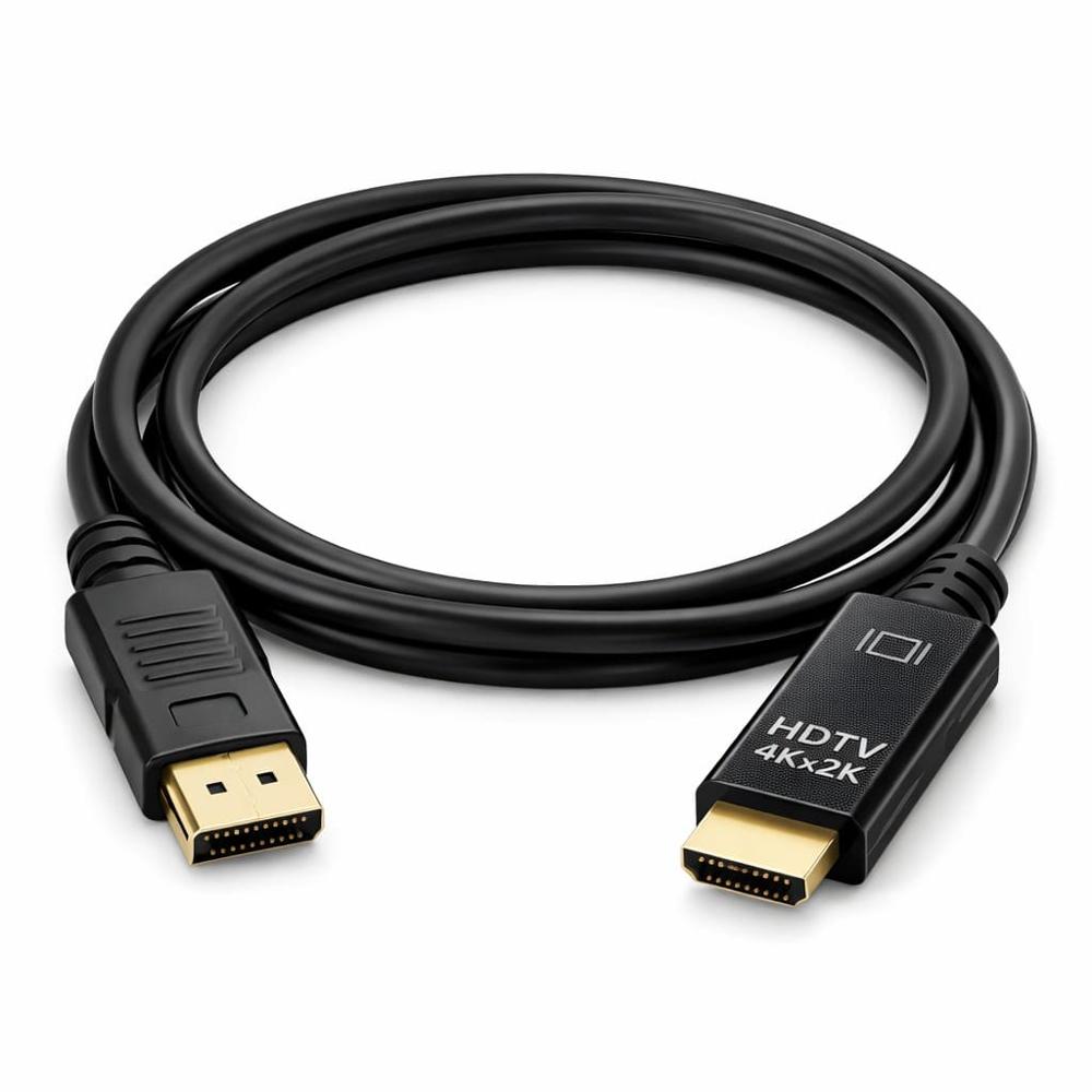 Cable DisplayPort a HDMI 4K 1.8 m para Monitor TV PC Gamer Laptop