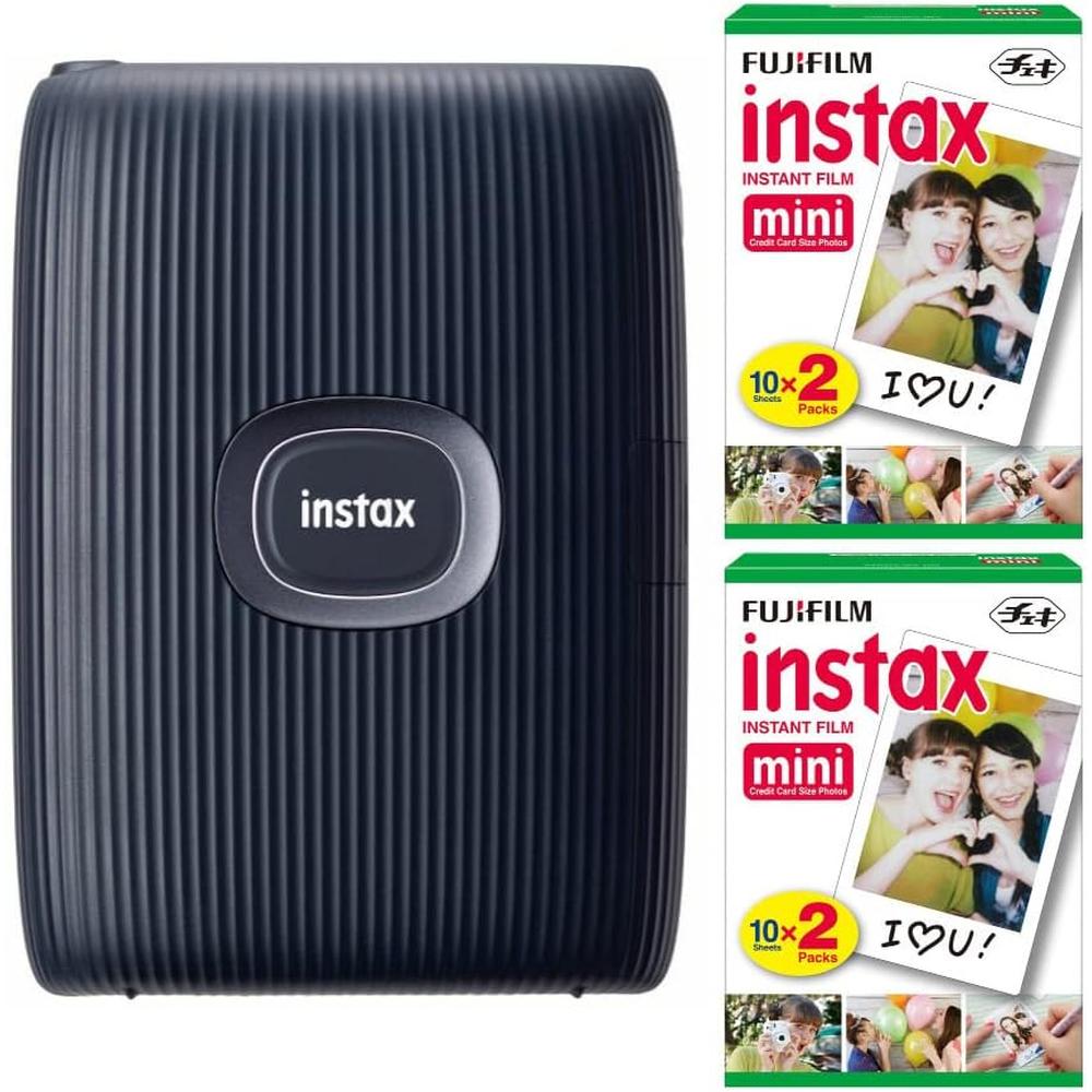 IMPRESORA FUJIFILM INSTAX MINI LINK + PELÍCULA MINI 40HJ SET 2PZS | DENIM OSCURO
