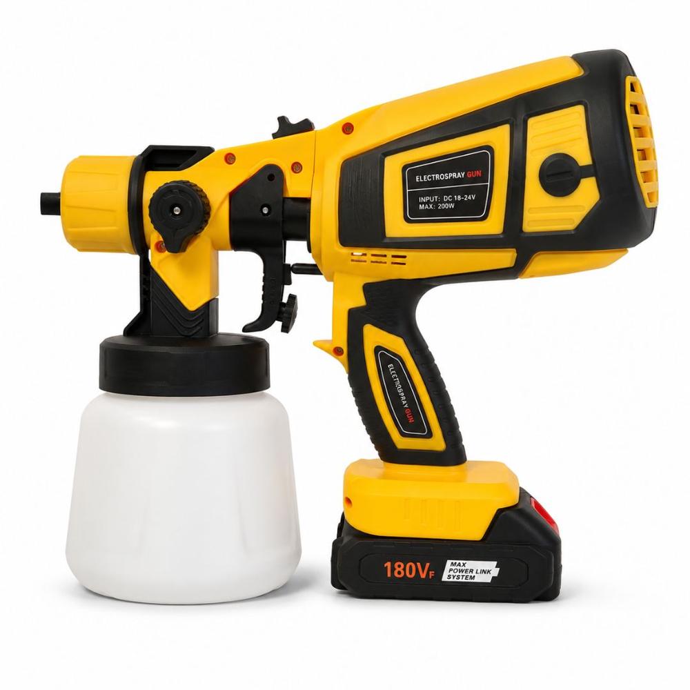 Pistola Para Pintar CN-6000D Inalámbrica Recargable 180Vf Pulverizador 200W