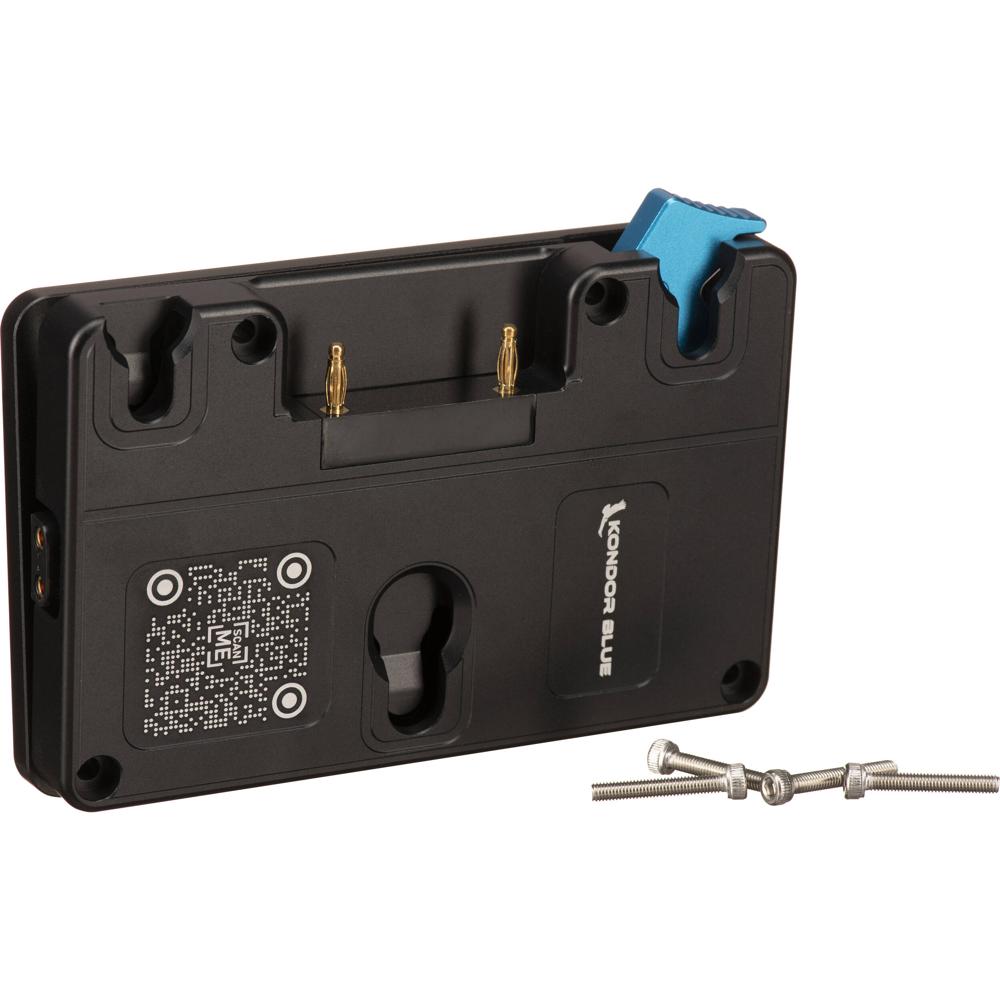 Kondor Blue Gold Mount Battery Plate para Blackmagic URSA Mini - Conexión Proprietaria, 3