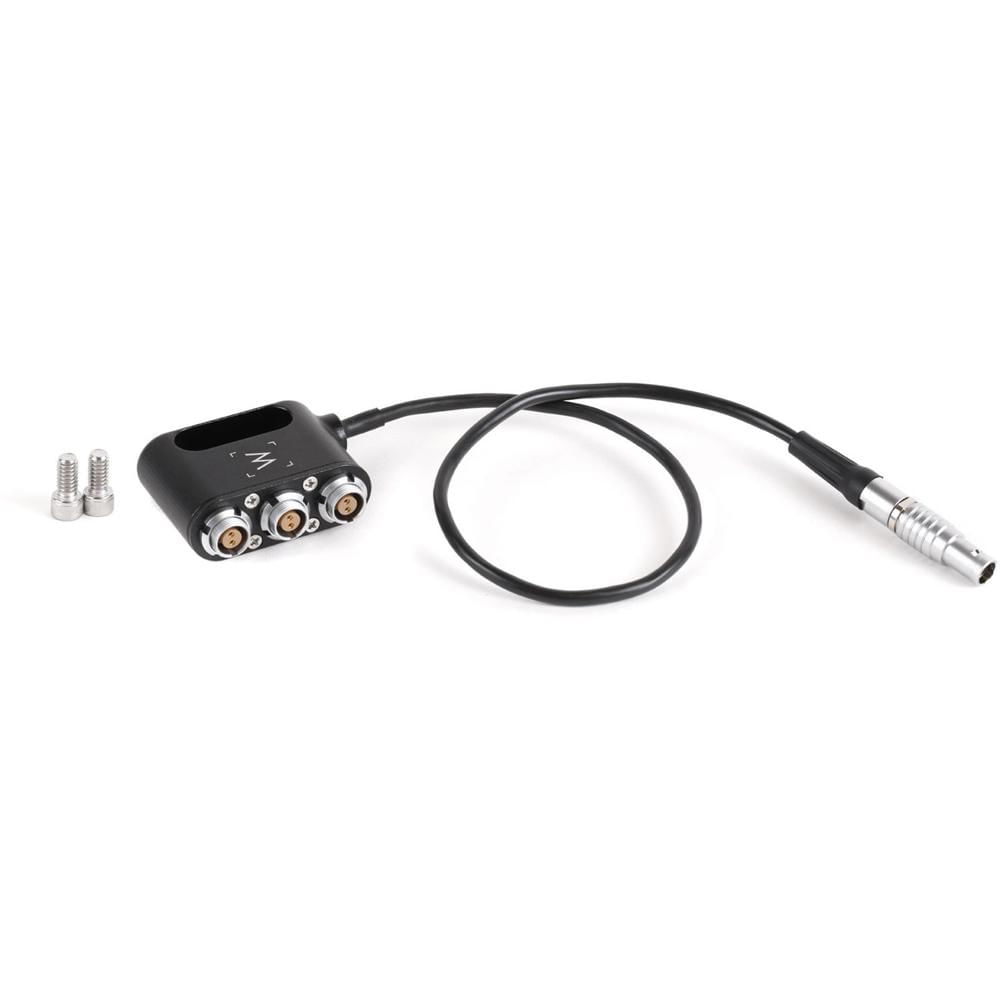 Wooden Camera Mini Power Splitter 1-to-3 para Conectores 2-Pin LEMO, 12"" de Largo, 3 Salid
