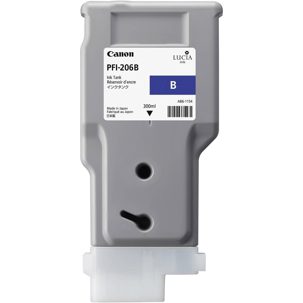 Canon PFI-206 Cartucho de Tinta Azul 300 ml para Impresoras imagePROGRAF iPF6400, iPF6400S