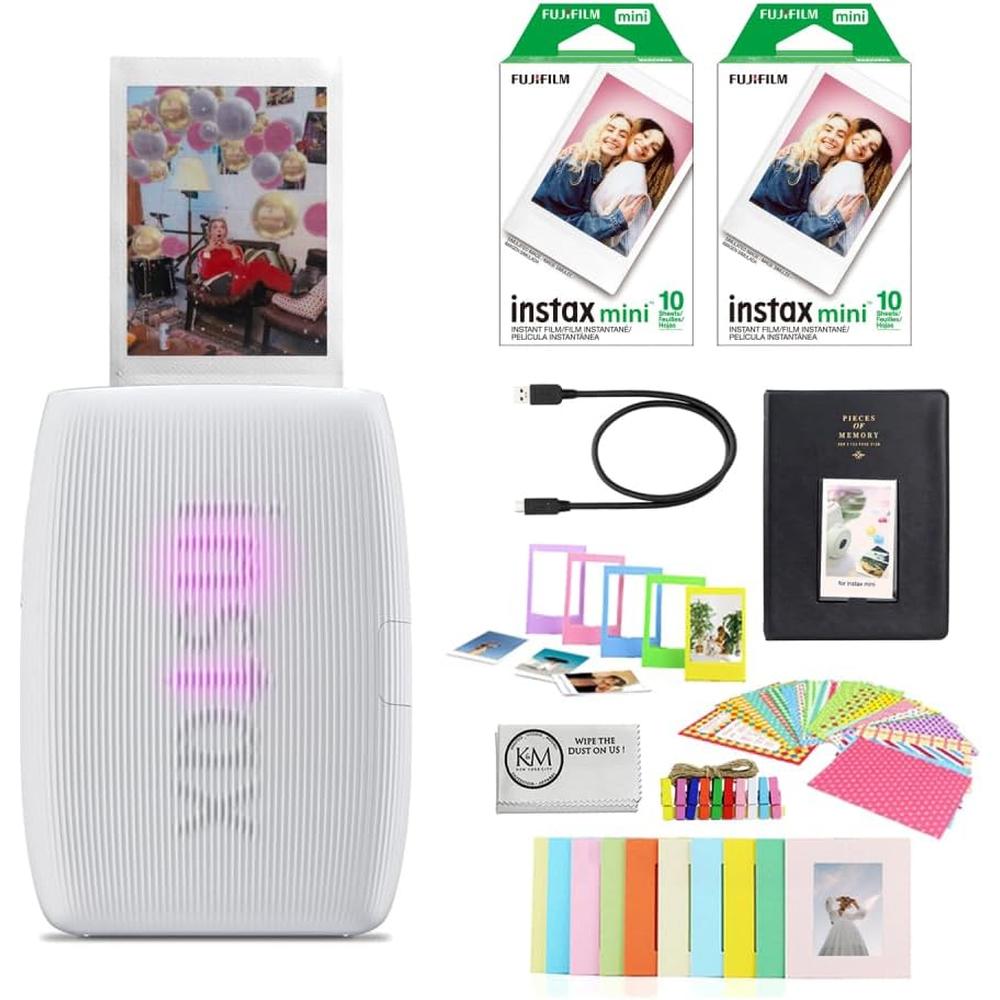 IMPRESORA FUJIFILM INSTAX MINI LINK 3 DELUXE KIT SET 4PZS | BLANCO ARCILLA