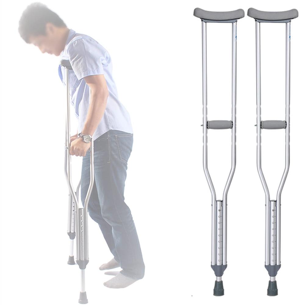 Muletas De Aluminio Ligeras Regulables Para Rehabilitación