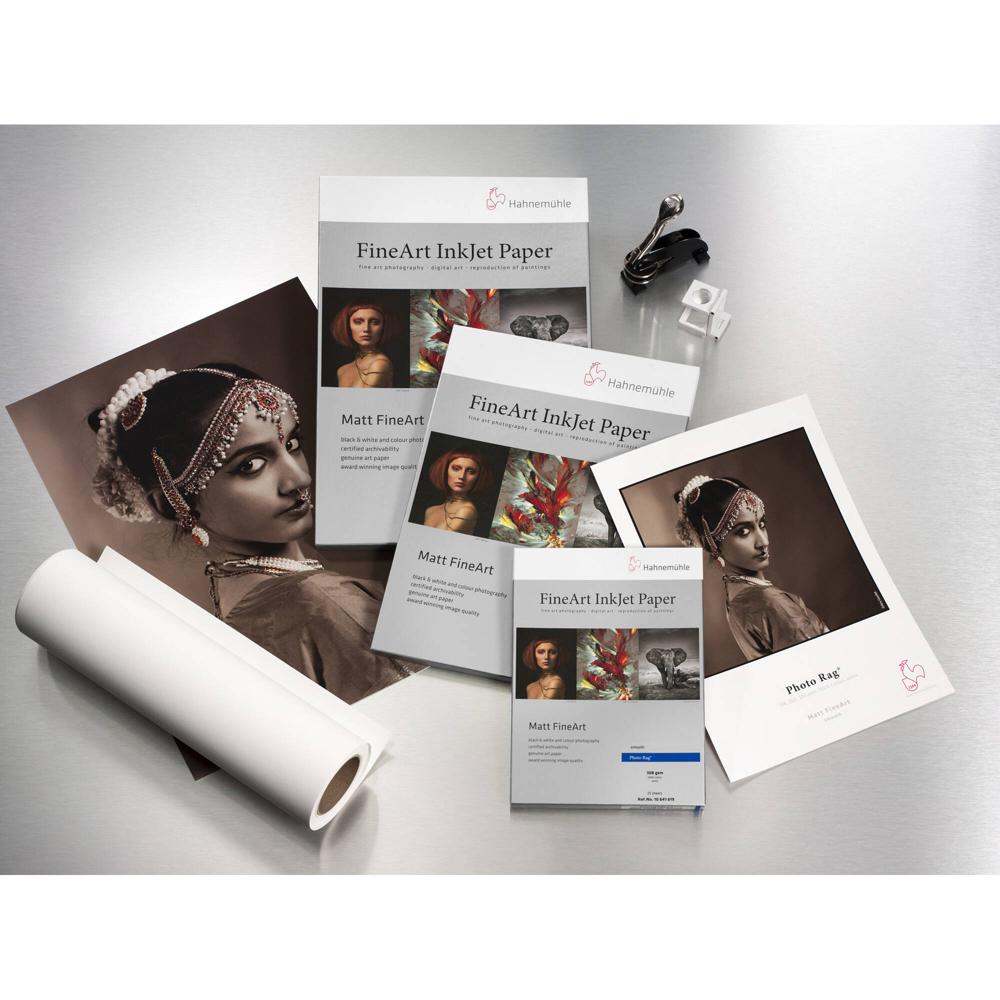 Hahnemuhle Photo Rag 308 Papel Fine Art Mate 17"" x 39' - 100% Algodón, 308 gsm, Opacidad