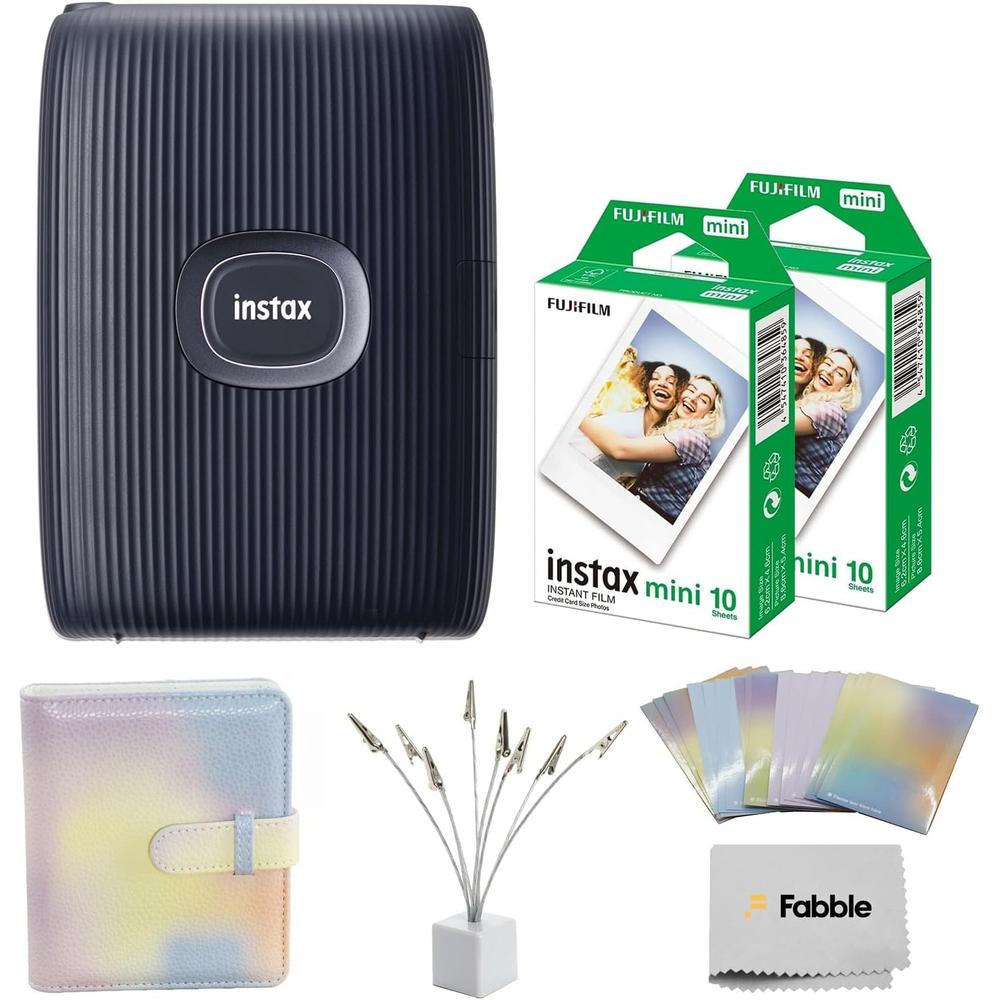 IMPRESORA FUJIFILM INSTAX MINI LINK 2 + PELÍCULA MINI 20HJ + ÁLBUM SET 5PZS | AZUL ESPACIAL
