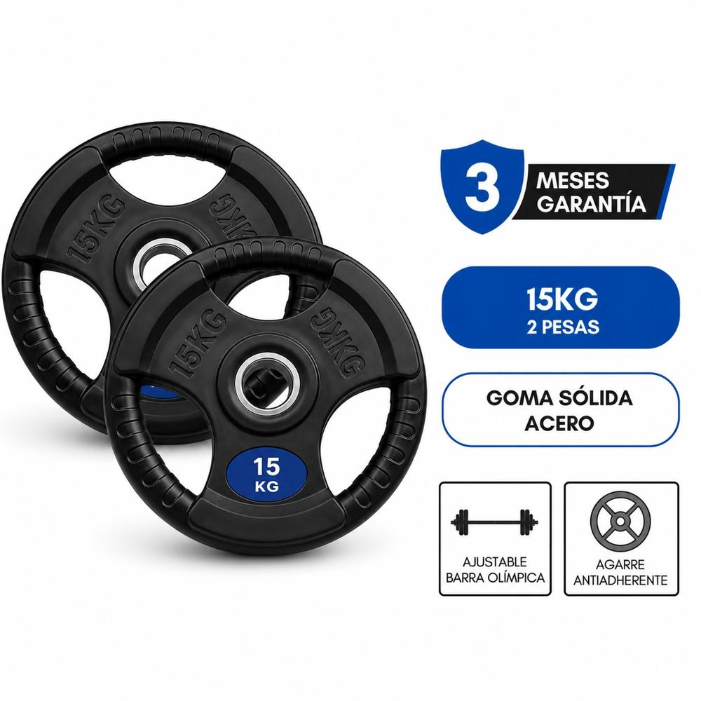 Discos Olímpicos 15kg x 2 pesas