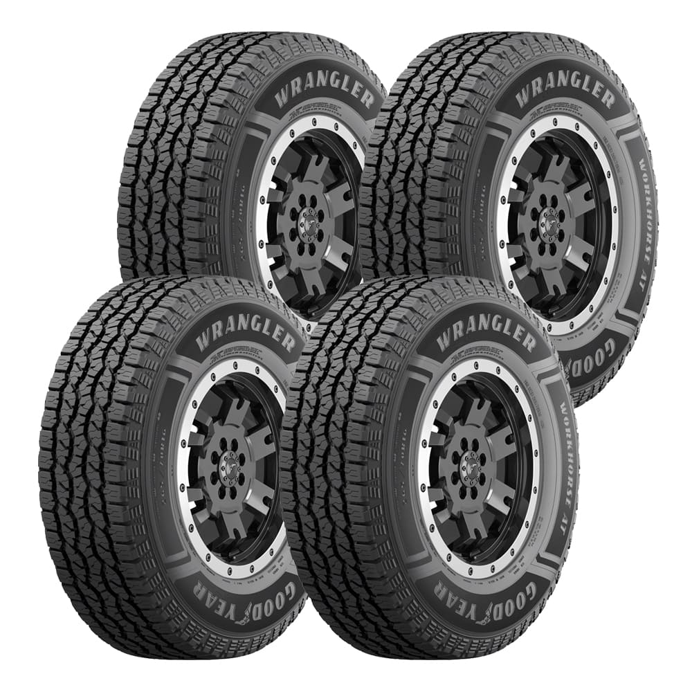 Kit 4 llantas 21565R16 102H Wrangler WorkHorse AT Goodyear