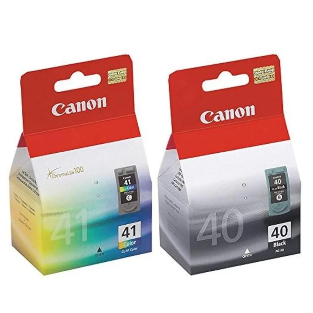 TINTA CANON 40 41 NEGRO Y TRICOLOR PG-40 CL-41  ORIGINAL