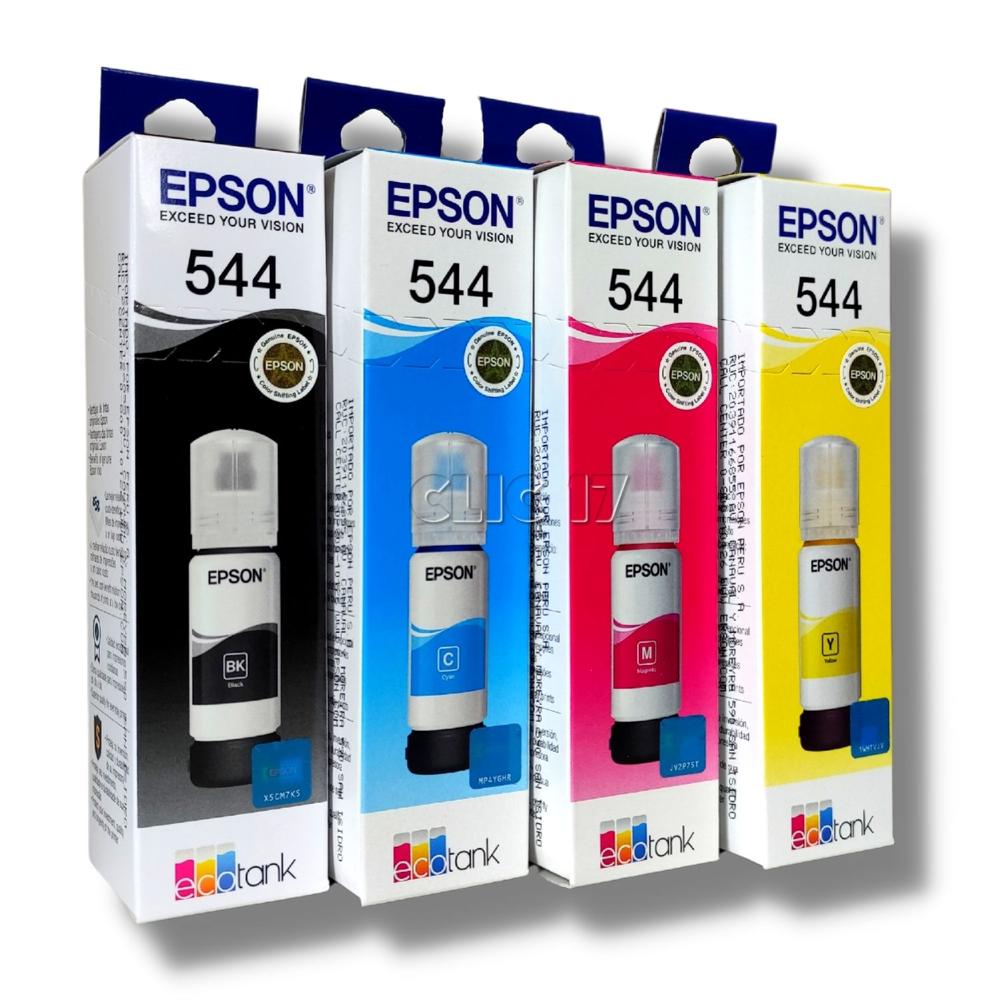 TINTA EPSON 544 X4 COLORES T544 ORIGINAL