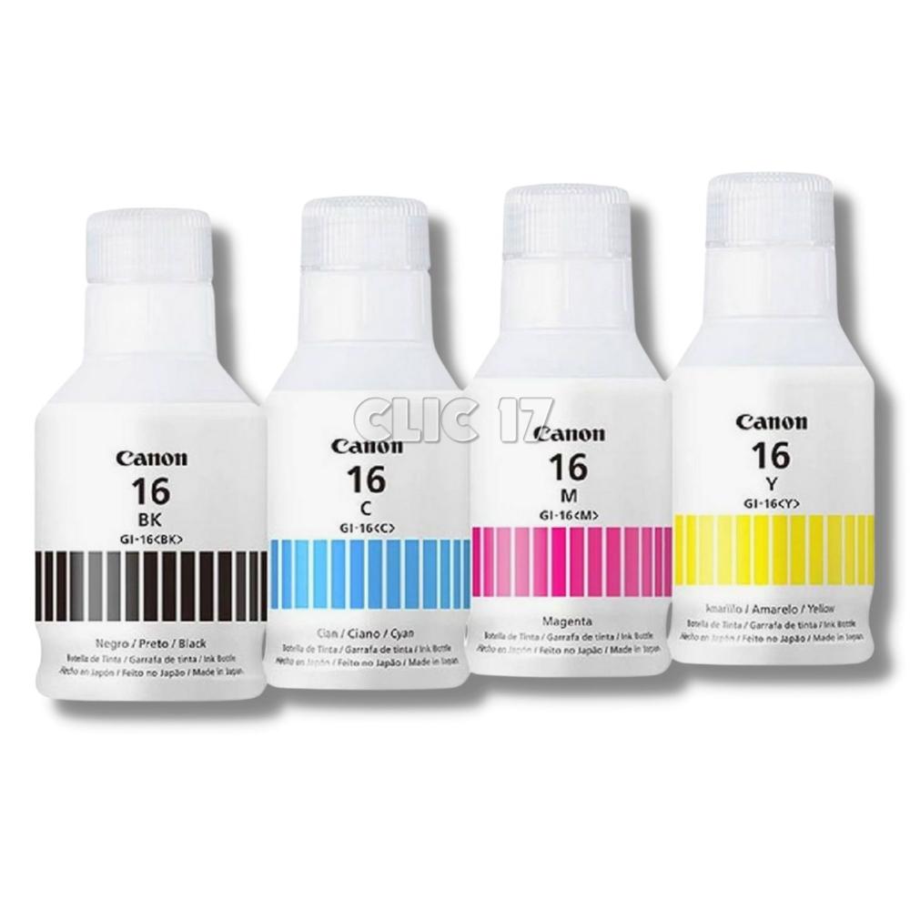 TINTA CANON 16 X4 COLORES GL-16 ORIGINAL