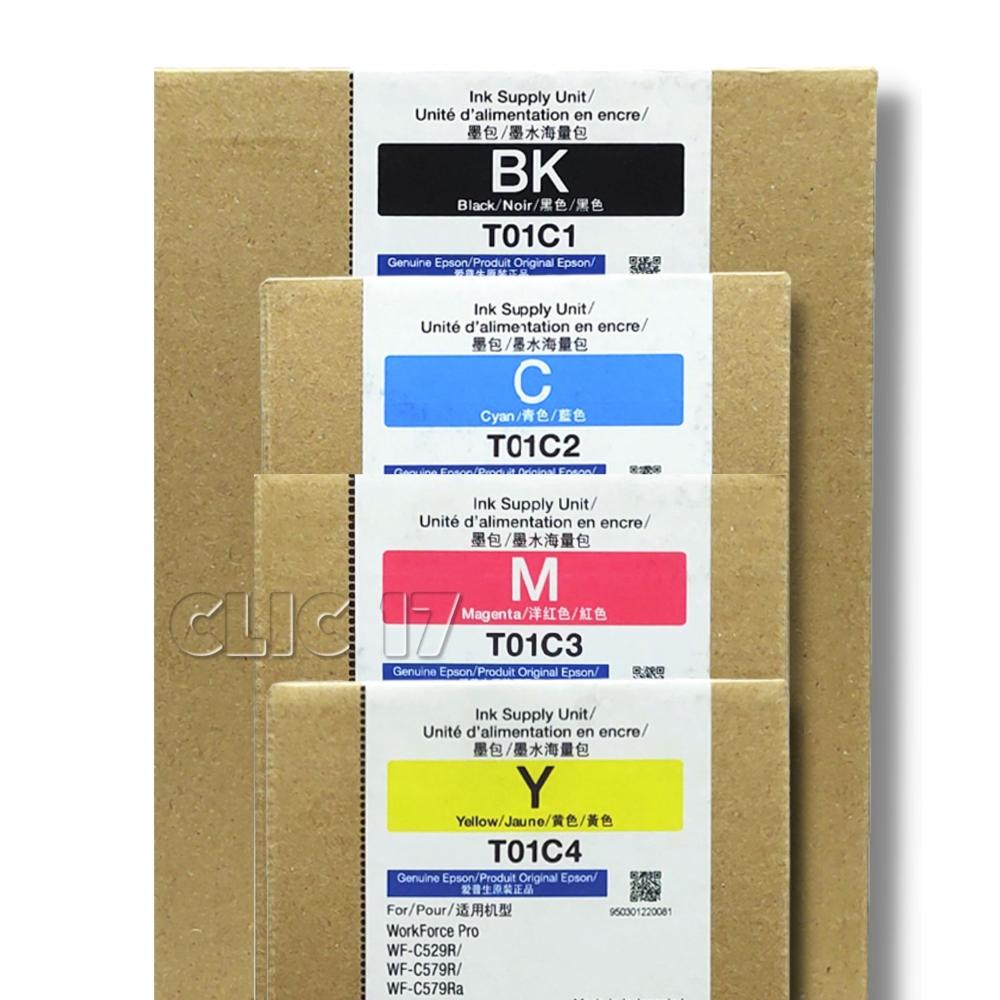 TINTA EPSON T01C PACK DE 4 COLORES ORIGINAL