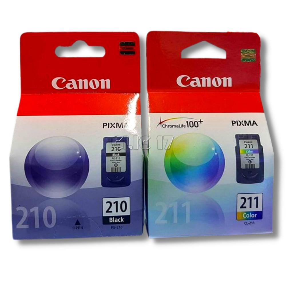 TINTA CANON 210 211 NEGRO Y TRICOLOR  PG-210, CL-211 ORIGINAL