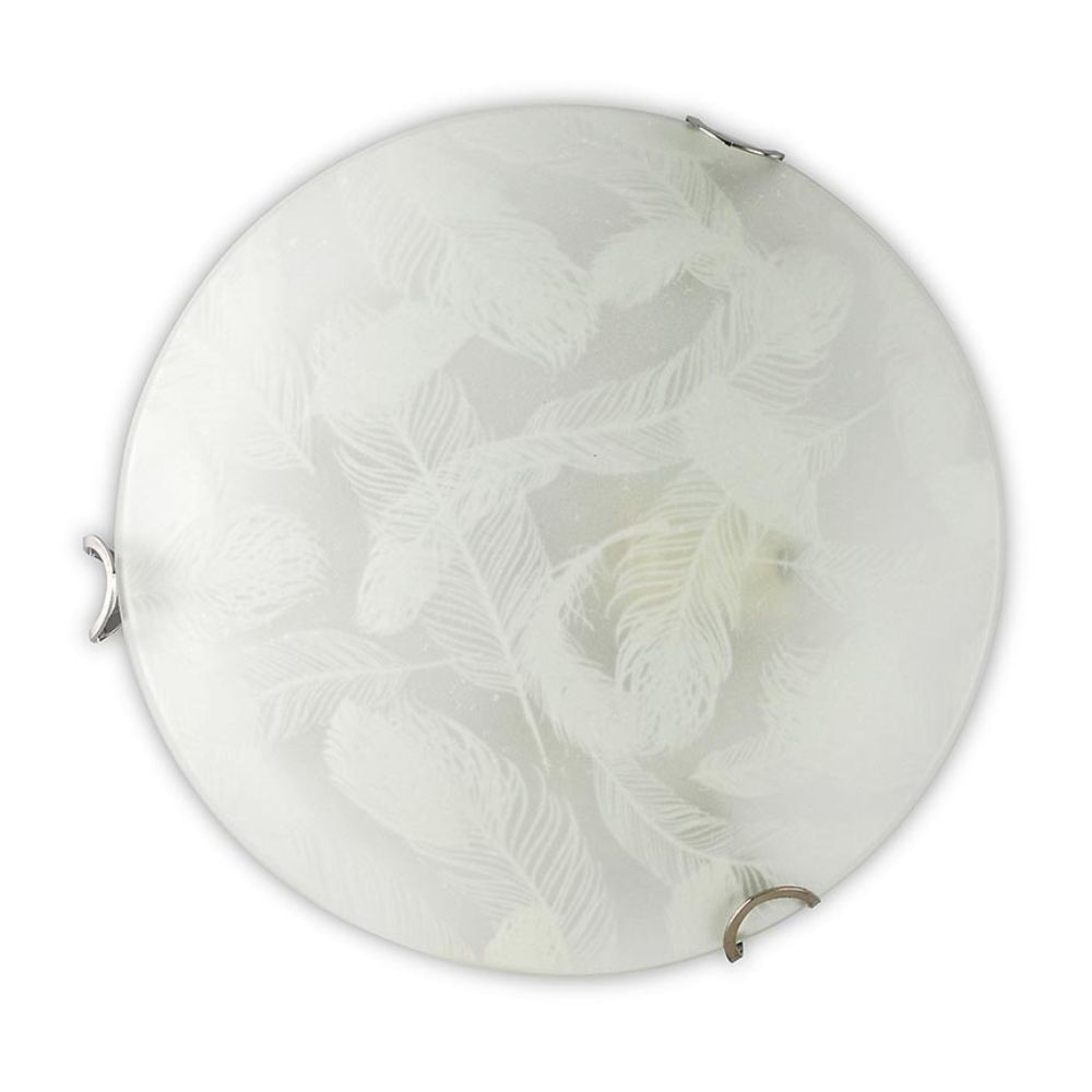 Plafón Plumas Neo 25 cm 1 Luz Orange