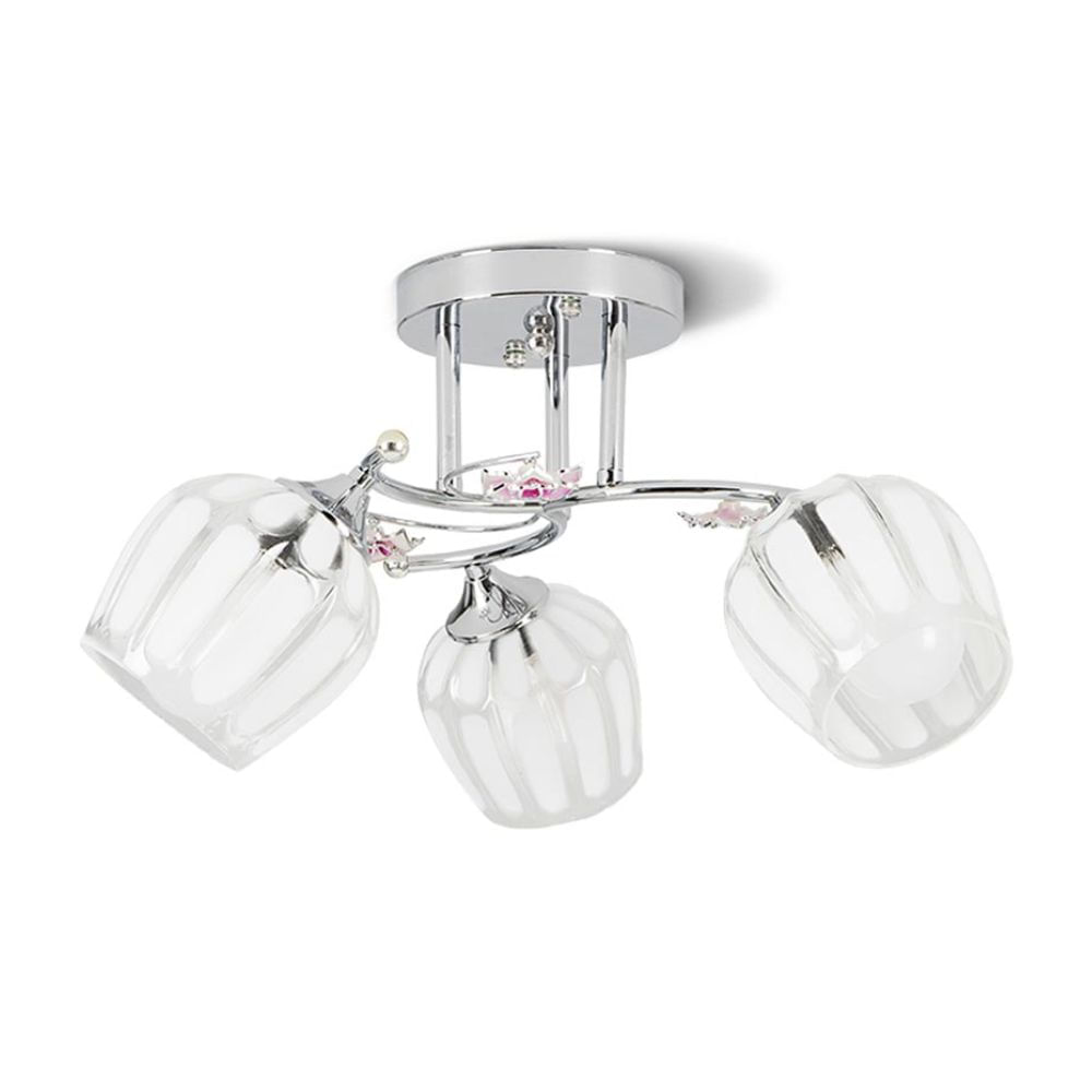 Lámpara Adosable Orange Azafrán 3 Luces E27 Cromo