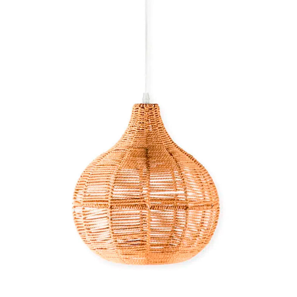 Lámpara Colgante Rústico Gota 1L E27 28cm Orange
